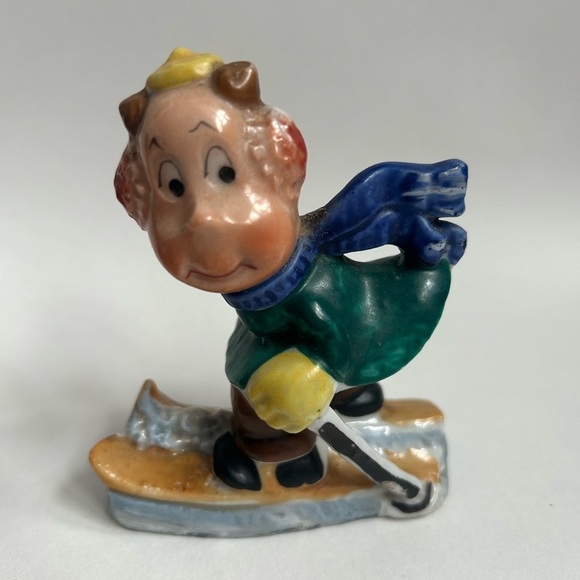 Vintage Occupied Japan Skiing Figurines Set Of 3 Kitschy Fun Decor - Picture 2 of 7